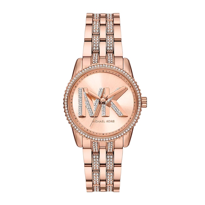 Michael Kors Mini Bryant Three-Hand Rose Gold-Tone Stainless Steel Watch