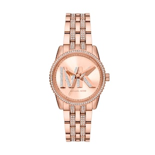 Michael Kors Mini Bryant Three-Hand Rose Gold-Tone Stainless Steel Watch