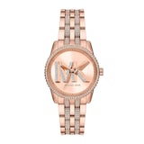 Michael Kors Mini Bryant Three-Hand Rose Gold-Tone Stainless Steel Watch