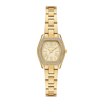 Michael Kors Petite Chelsea Pavé Gold-Tone 25mm Ladies Watch