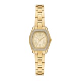 Michael Kors Petite Chelsea Pavé Gold-Tone 25mm Ladies Watch