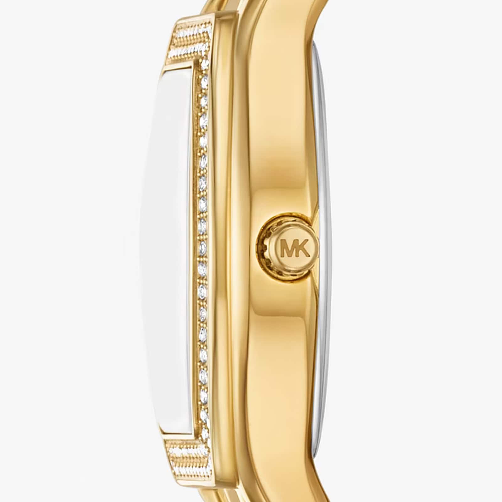 Michael Kors Petite Chelsea Pavé Gold-Tone 25mm Ladies Watch