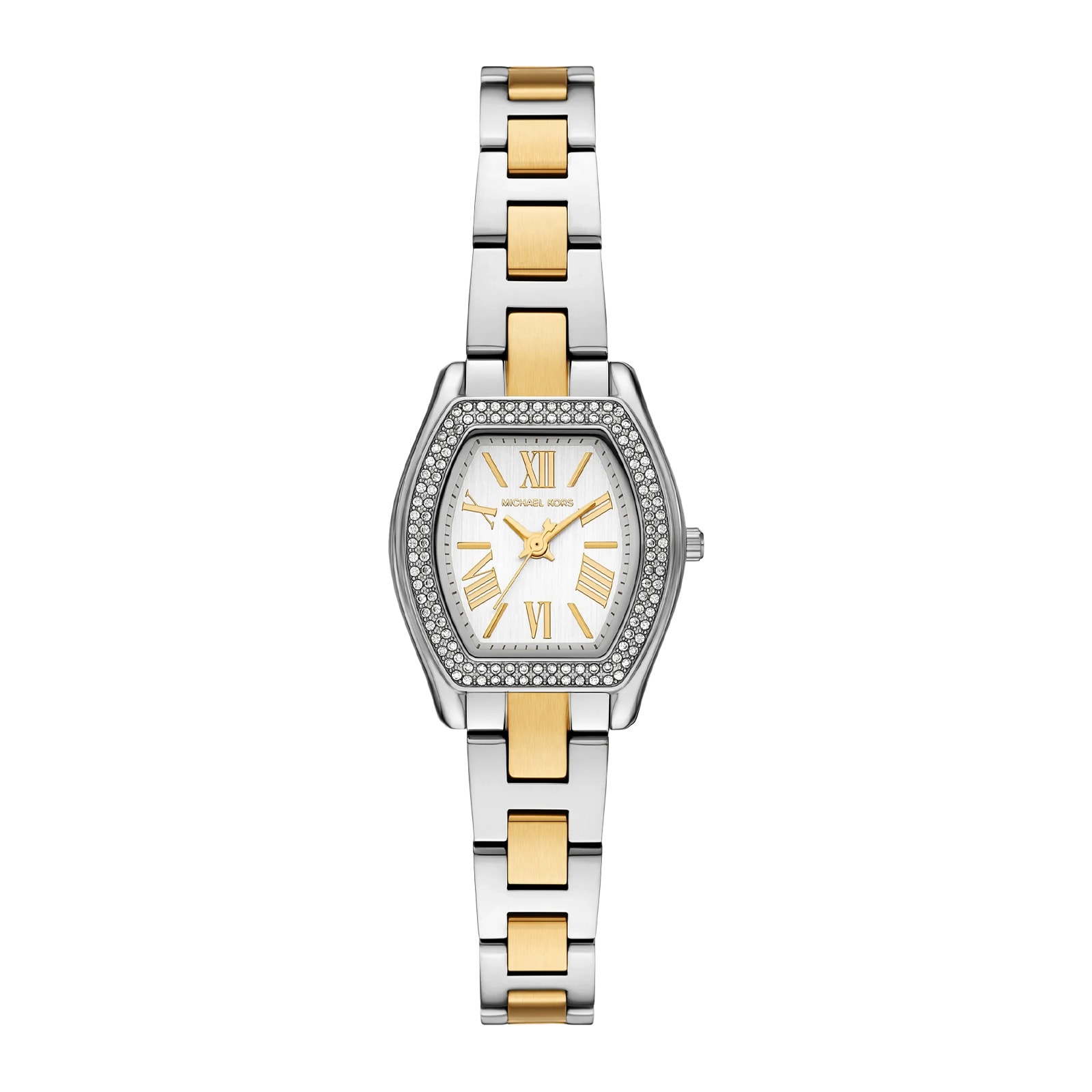 Michael Kors Ladies Gold Silver Petite Chelsea Pavé Two - Tone Bracelet Watch MK7620