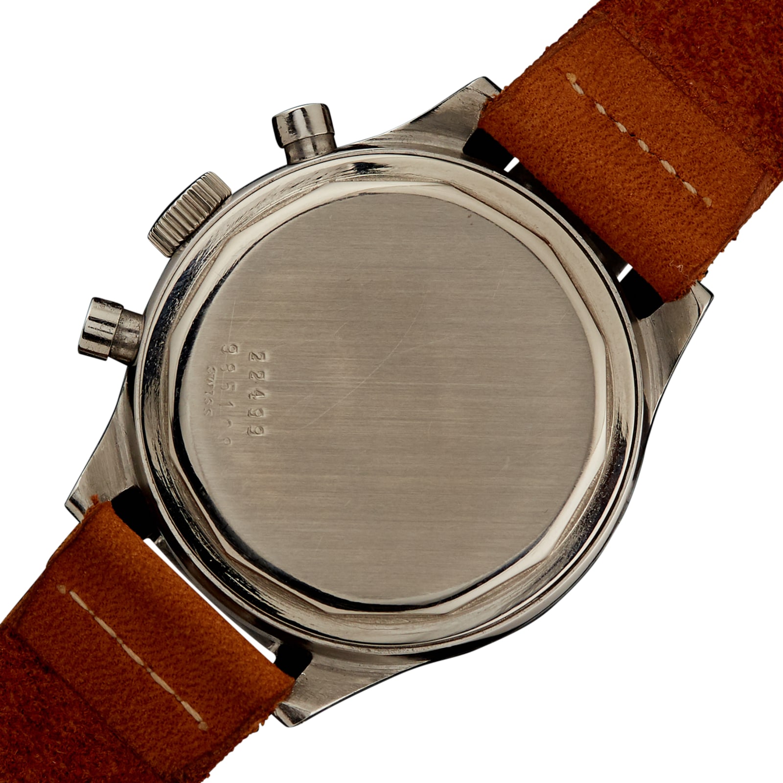 Pre-Owned Universal Geneve by Analog Shift Universal Geneve Oversized Salmon Chronograph