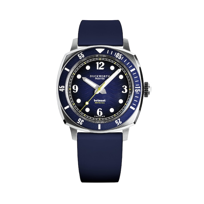 Duckworth Prestex Belmont Blue Dial on Blue Rubber