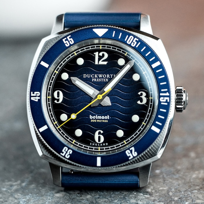 Duckworth Prestex Belmont Blue Dial on Blue Rubber