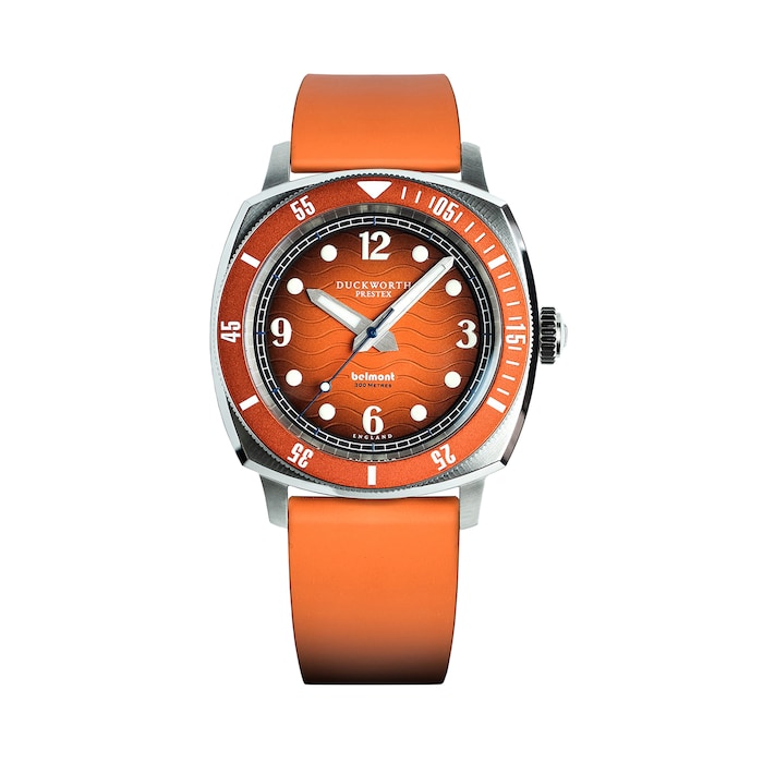 Duckworth Prestex Belmont Orange Dial on Orange Rubber