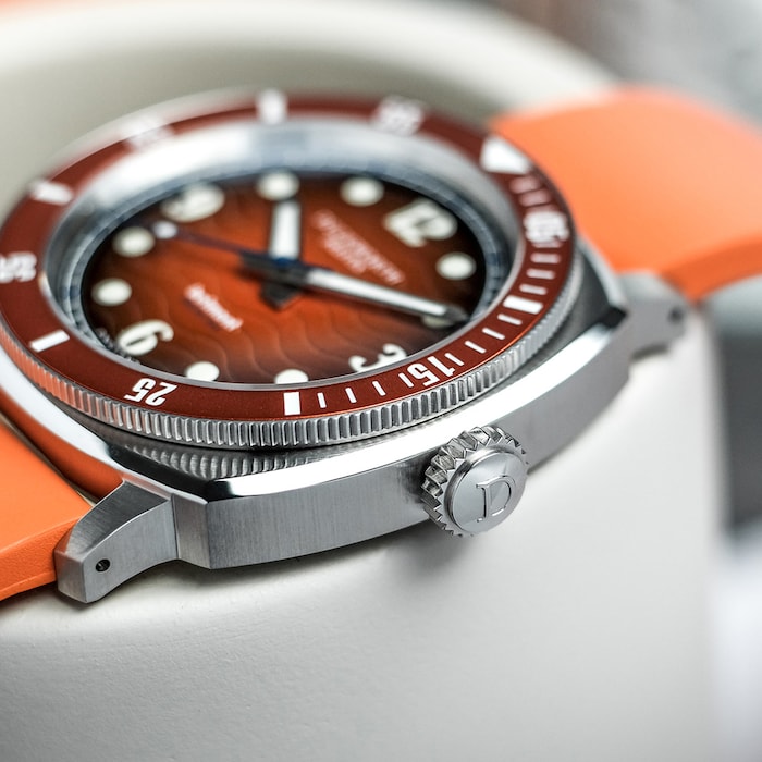 Duckworth Prestex Belmont Orange Dial on Orange Rubber