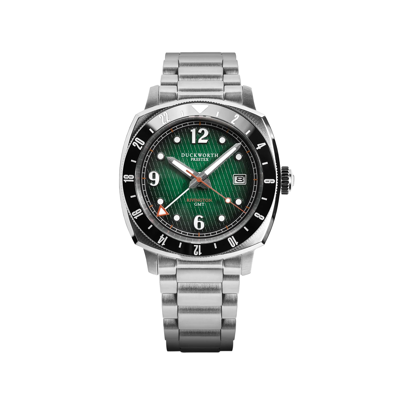 Rivington GMT 42mm Mens Watch Green Stainless Steel