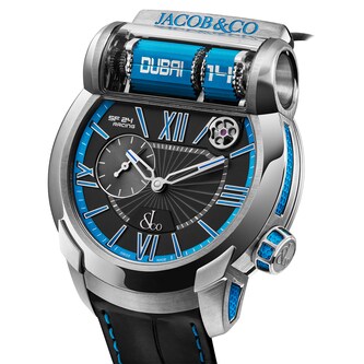 Jacob & Co Epic SF24 Racing Grade 5 Titanium Blue
