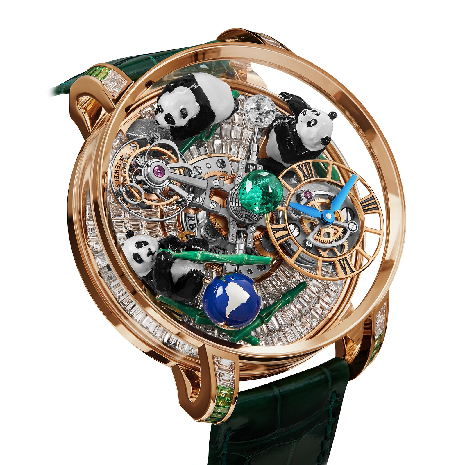 Jacob Co Astronomia Tourbillon Static Metiers d Art Pandas