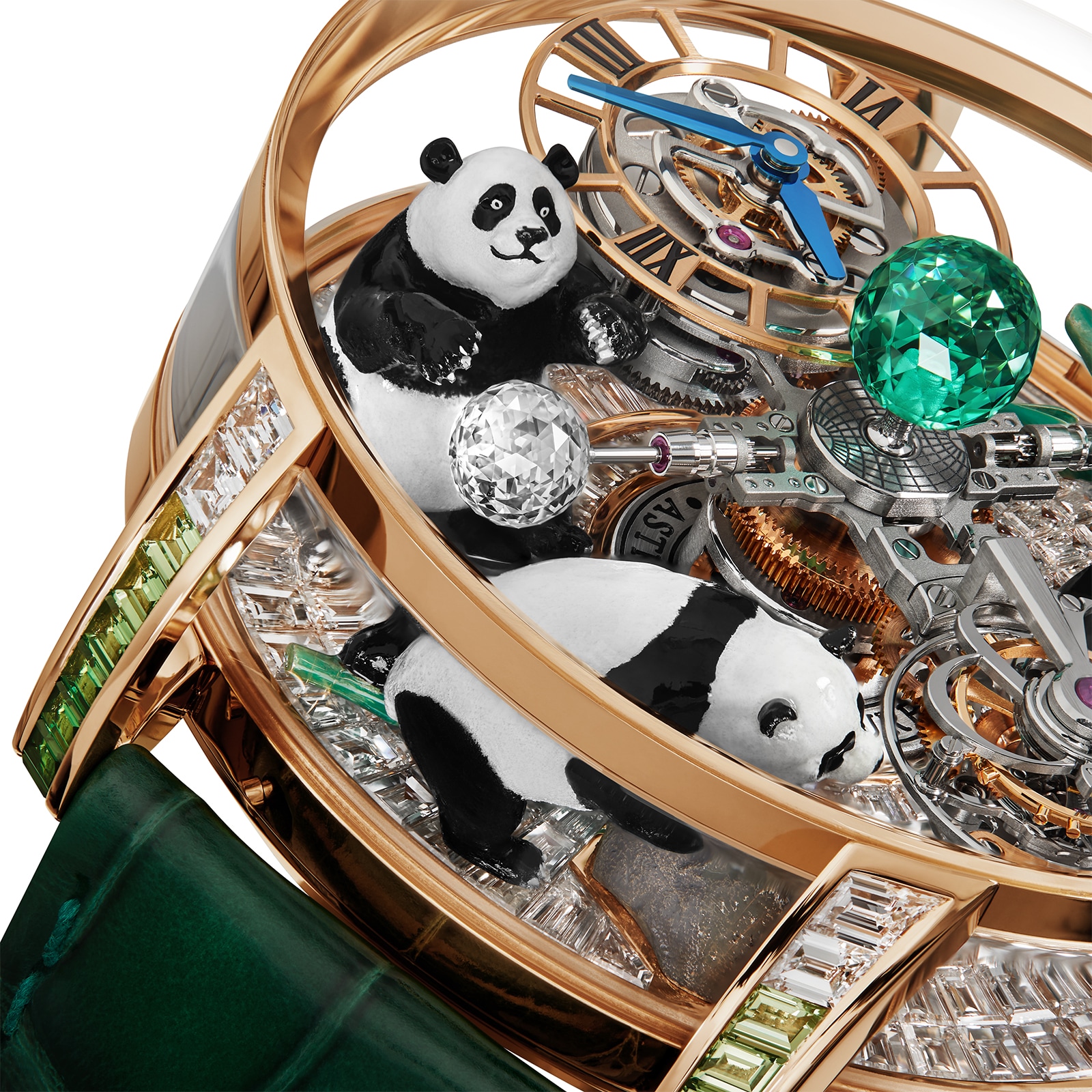 Jacob Co Astronomia Tourbillon Static Metiers d Art Pandas