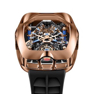 Jacob & Co Bugatti Chiron Tourbillon Rose Gold 16 Cylinder Piston Engine