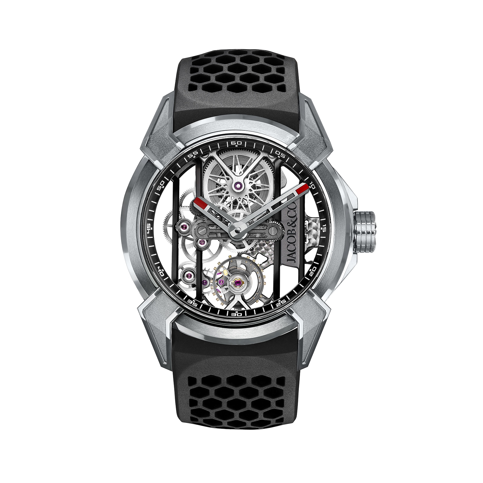 Jacob & Co Epic X Titanium Black Neoralithe Inner Ring Watch Jacob & Co Epic X Titanium Black Neoralithe Inner Ring Watch