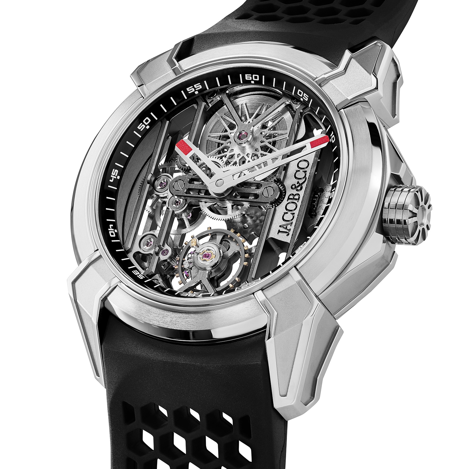 Jacob & Co Epic X Titanium Black Neoralithe Inner Ring Watch Jacob & Co Epic X Titanium Black Neoralithe Inner Ring Watch