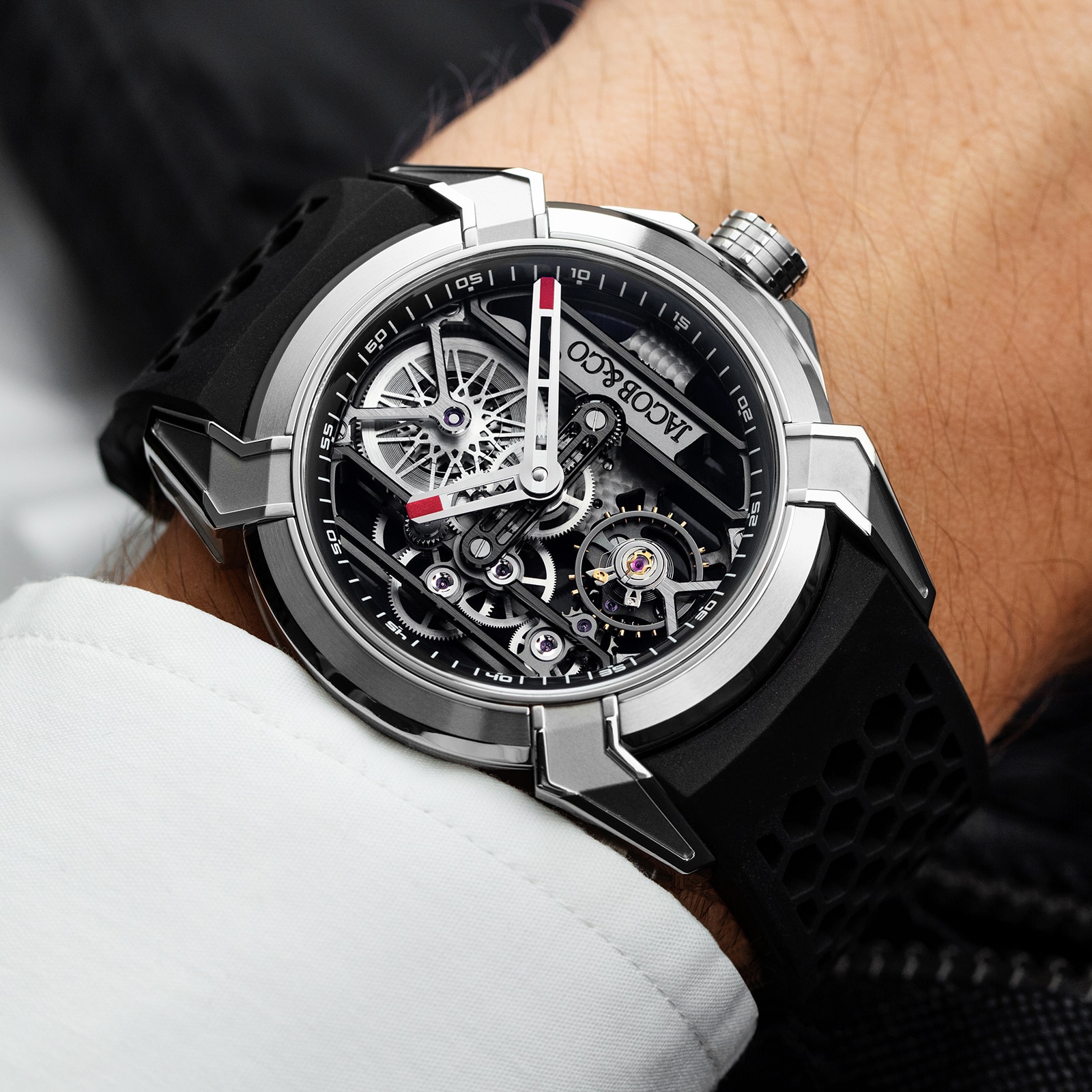 Jacob & Co Epic X Titanium Black Neoralithe Inner Ring Watch