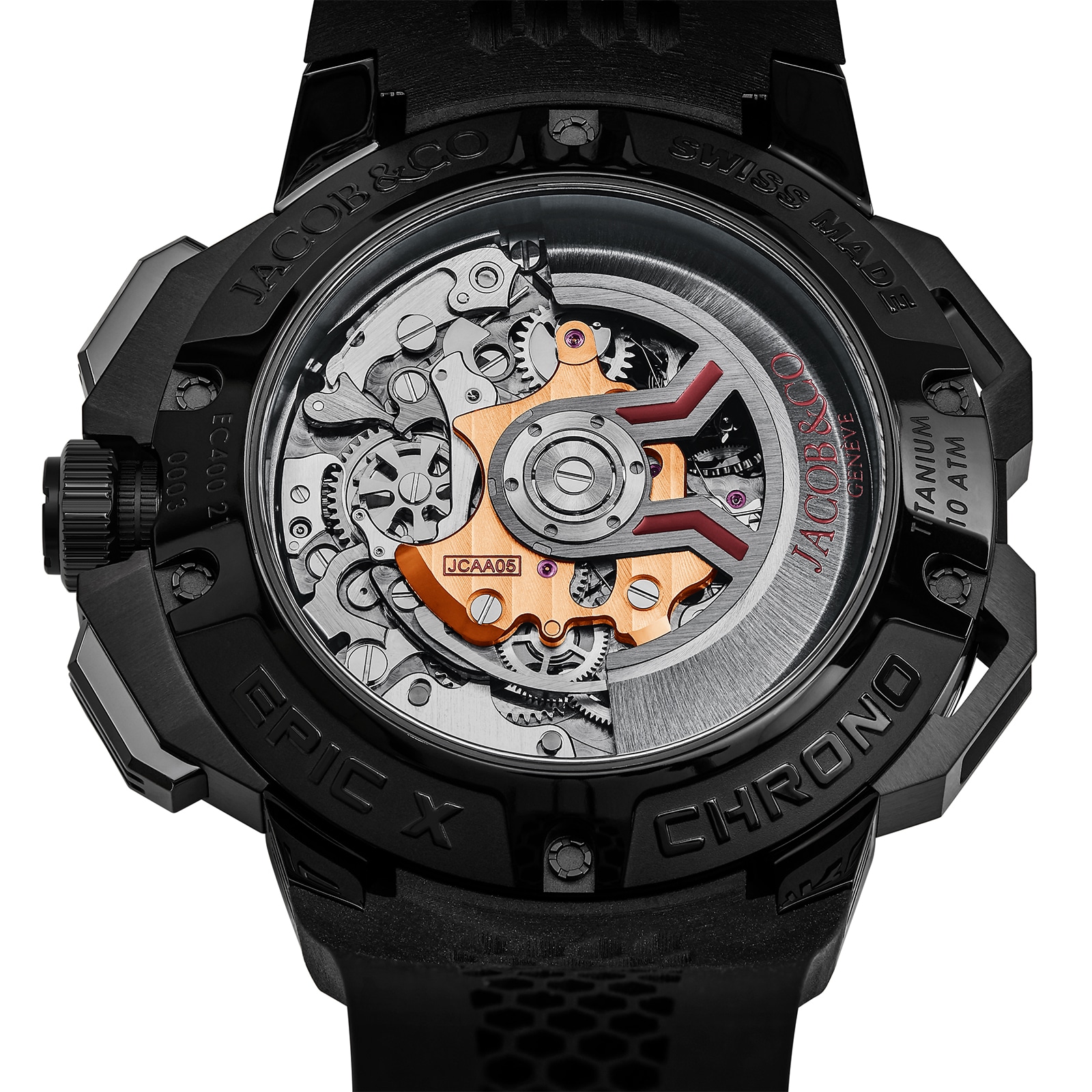 Jacob & Co Epic X Chrono Black Titanium Ceramic Black Bezel