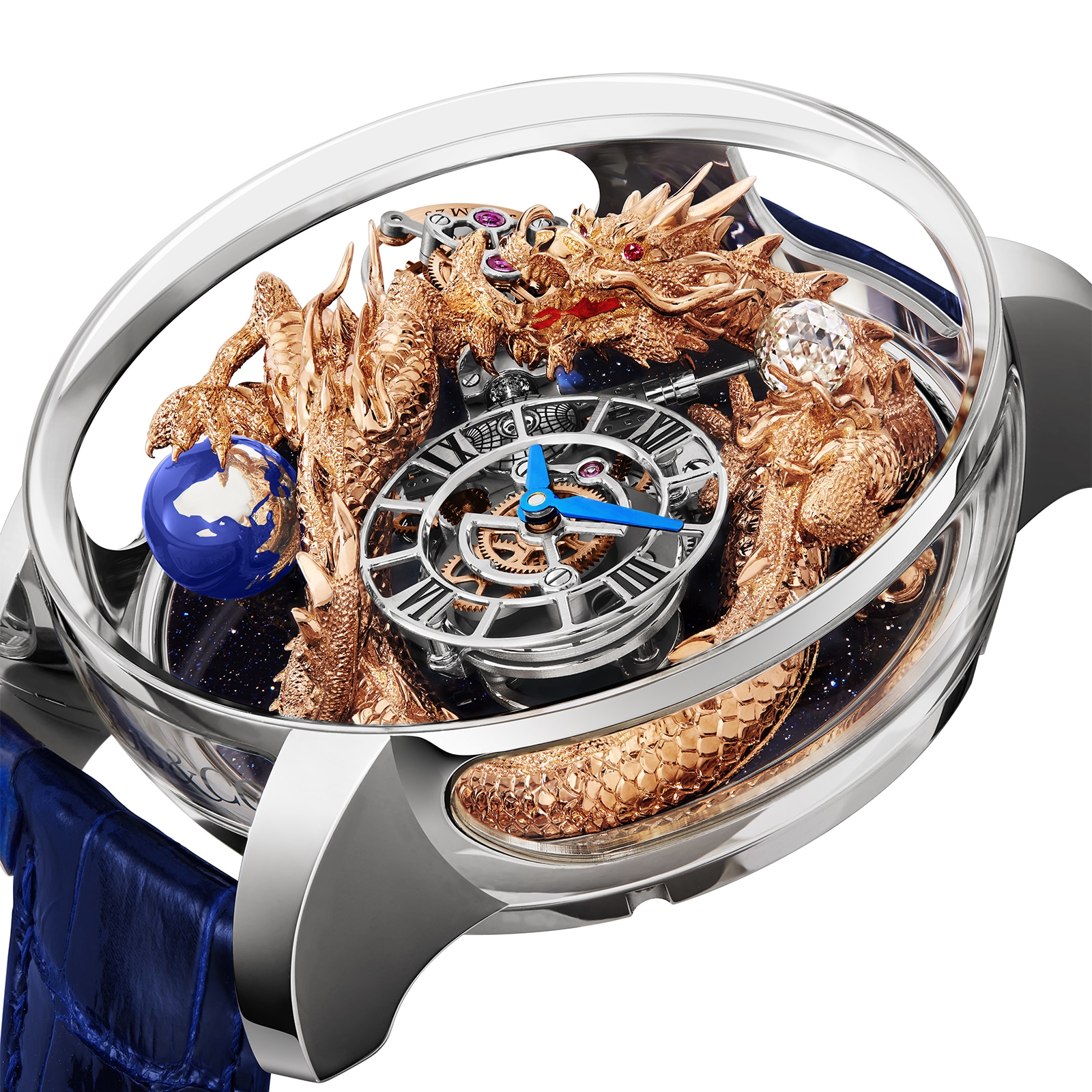 Jacob Co Astronomia Static Tourbillon Dragon Platinum AT102.60