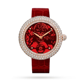 Jacob & Co Brilliant Skeleton Northern Lights Rose Gold Red Jacob & Co Brilliant Skeleton Northern Lights Rose Gold Red