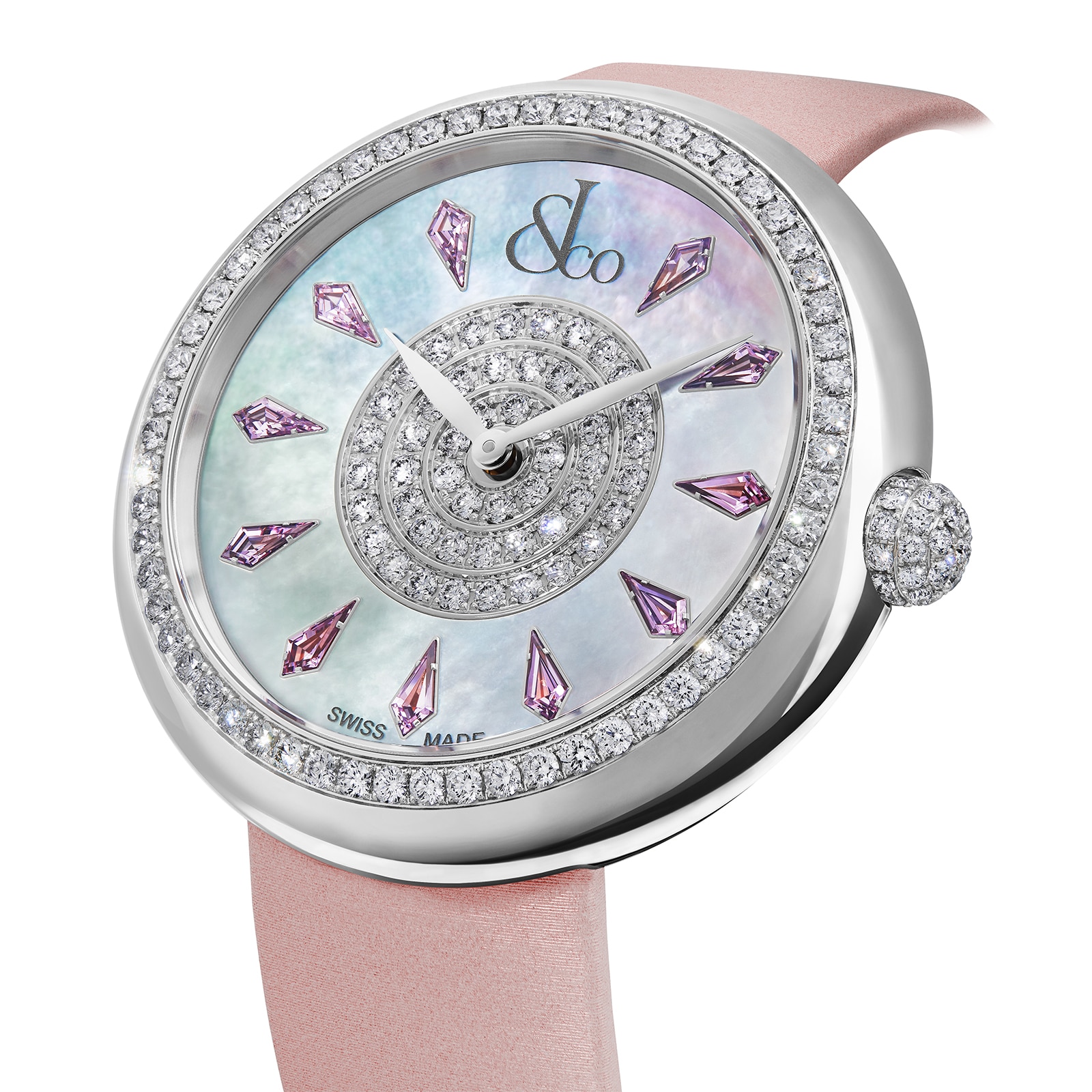 Jacob & Co Brilliant One Row Pink Sapphires