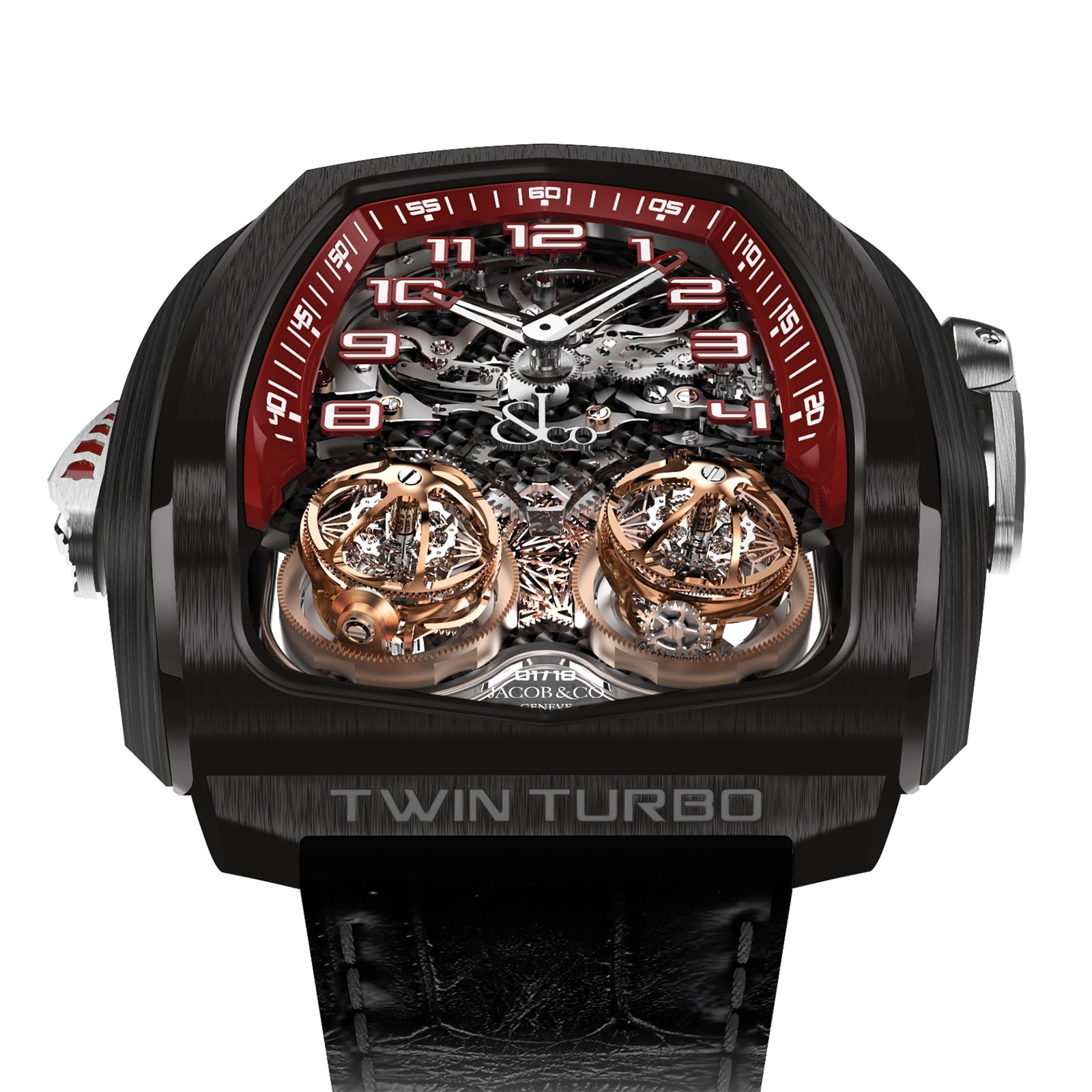 Jacob & Co Twin Turbo Twin Triple Axis Tourbillon Minute Repeater Cathedral Gong Jacob & Co Twin Turbo Twin Triple Axis Tourbillon Minute Repeater Cathedral Gong