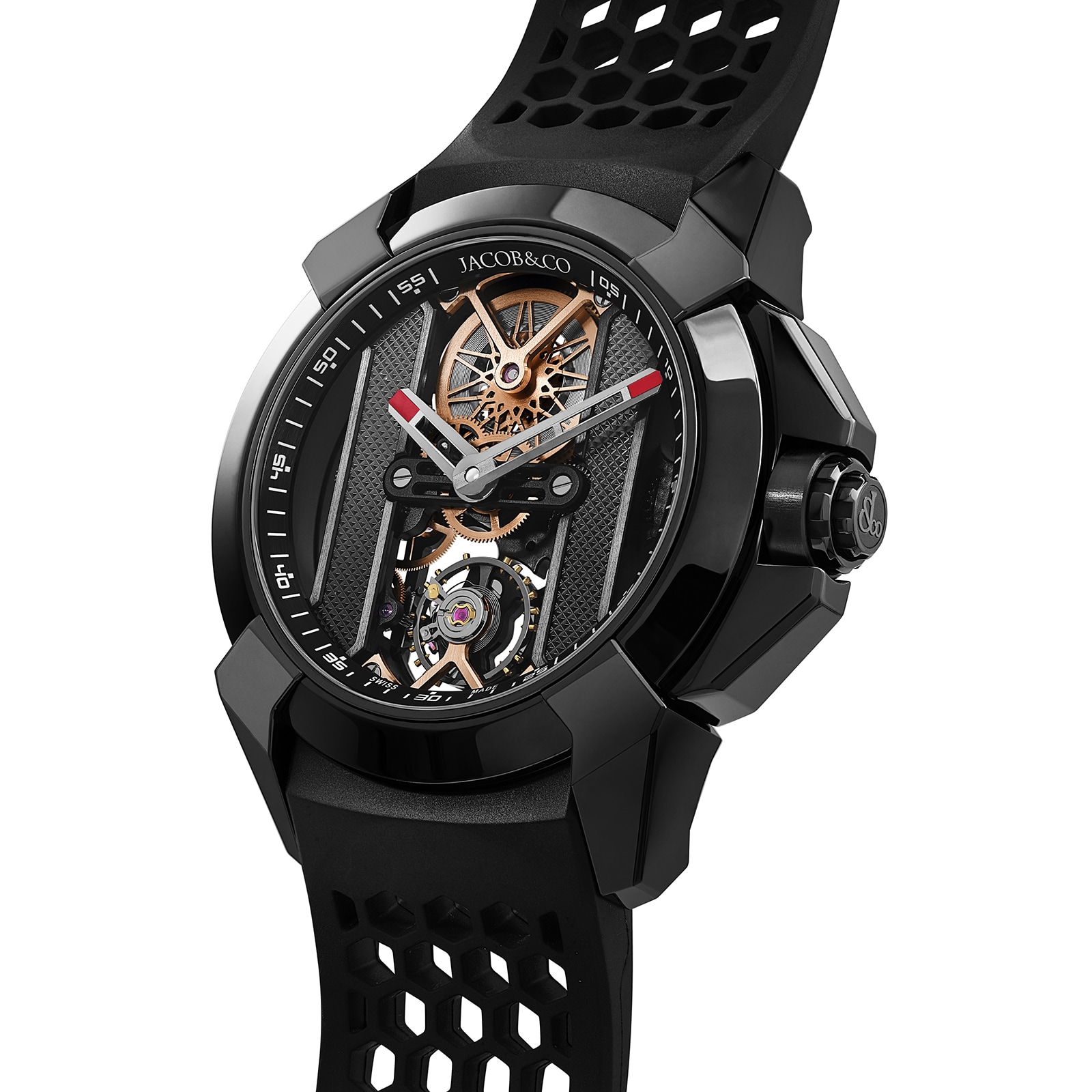 Jacob & Co Epic X Black DLC Steel Watch Jacob & Co Epic X Black DLC Steel Watch