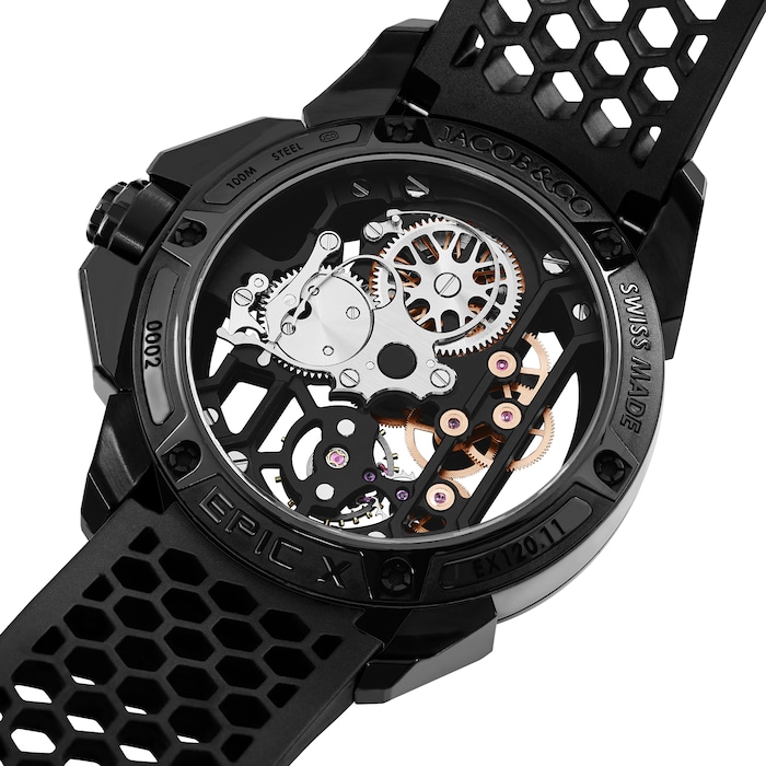 Jacob & Co Epic X Black DLC Steel Watch