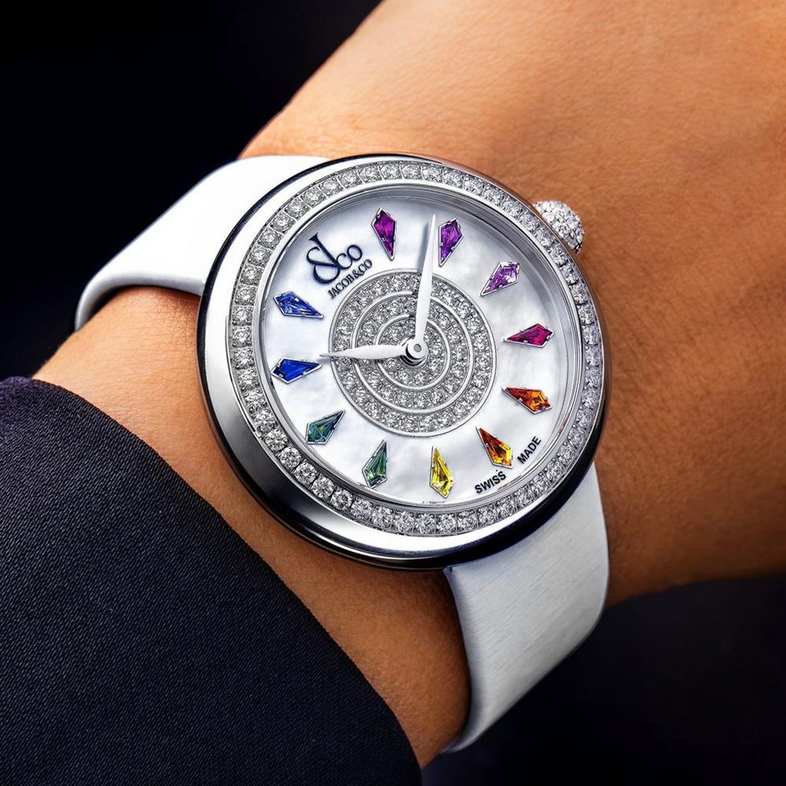 Jacob & Co Limited Edition Brilliant Multi Colored Sapphire Diamond