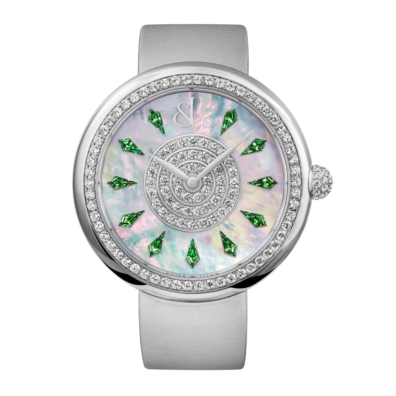 Jacob & Co Brilliant One Row Green Sapphires Jacob & Co Brilliant One Row Green Sapphires
