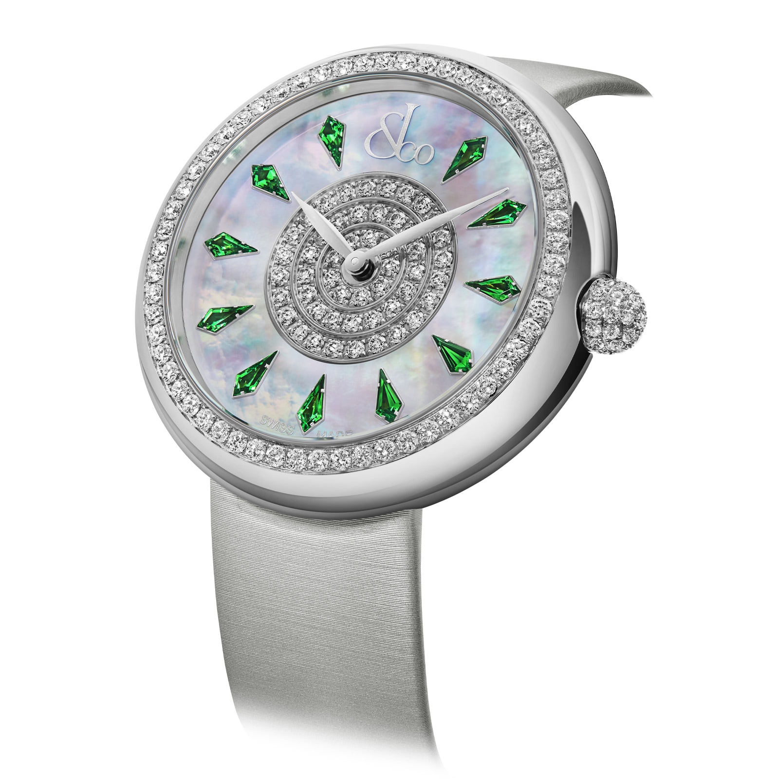 Jacob & Co Brilliant One Row Green Sapphires Jacob & Co Brilliant One Row Green Sapphires