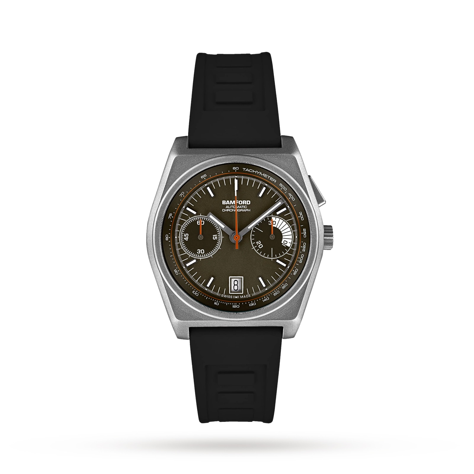 Bamford Titanium B347 Brown/Orange Flame Mens Watch