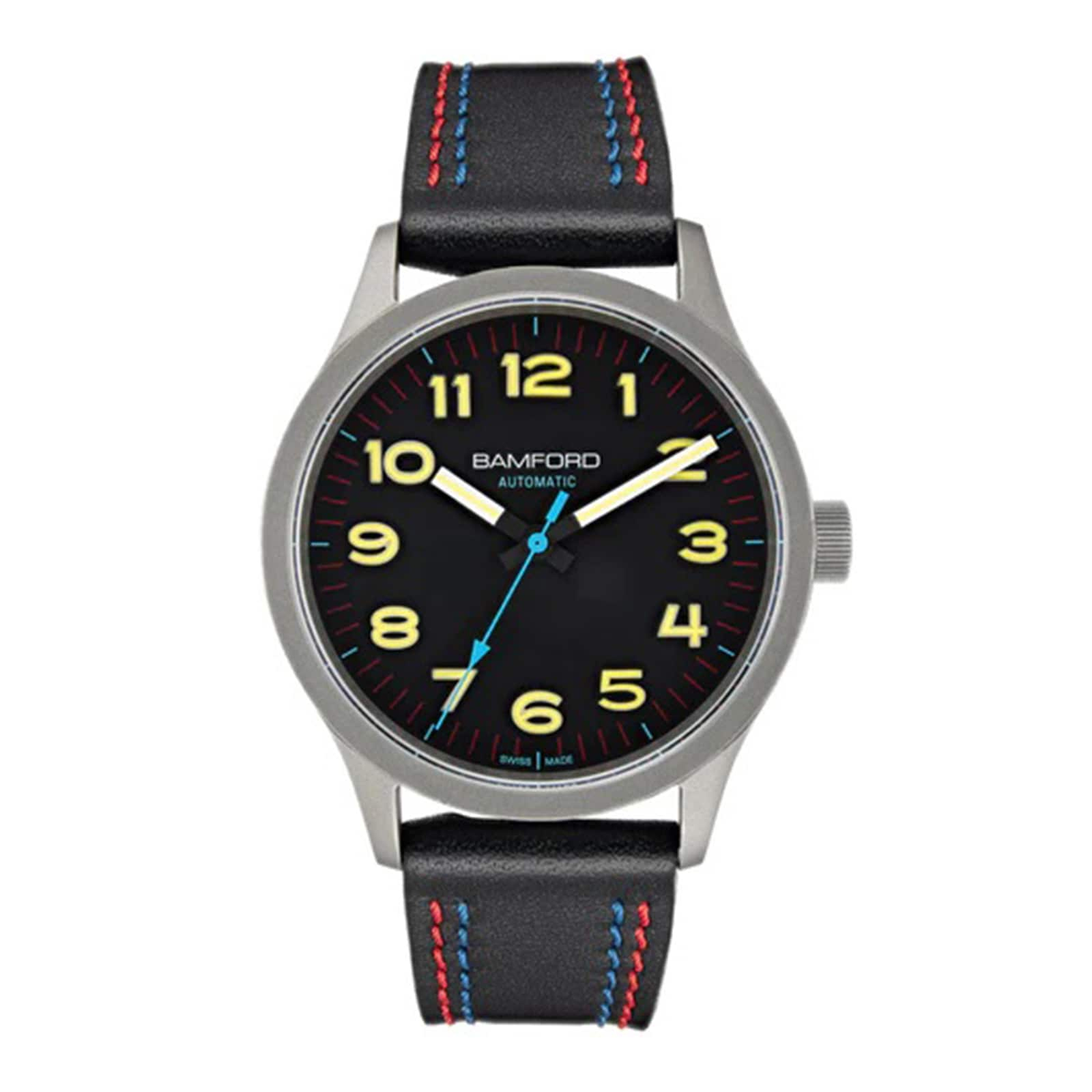 B80 Modern 39mm Mens Watch - Black And Yellow