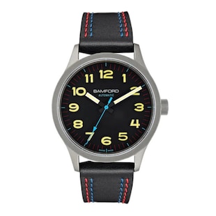 Bamford B80 Modern 39mm Mens Watch - Black And Yellow