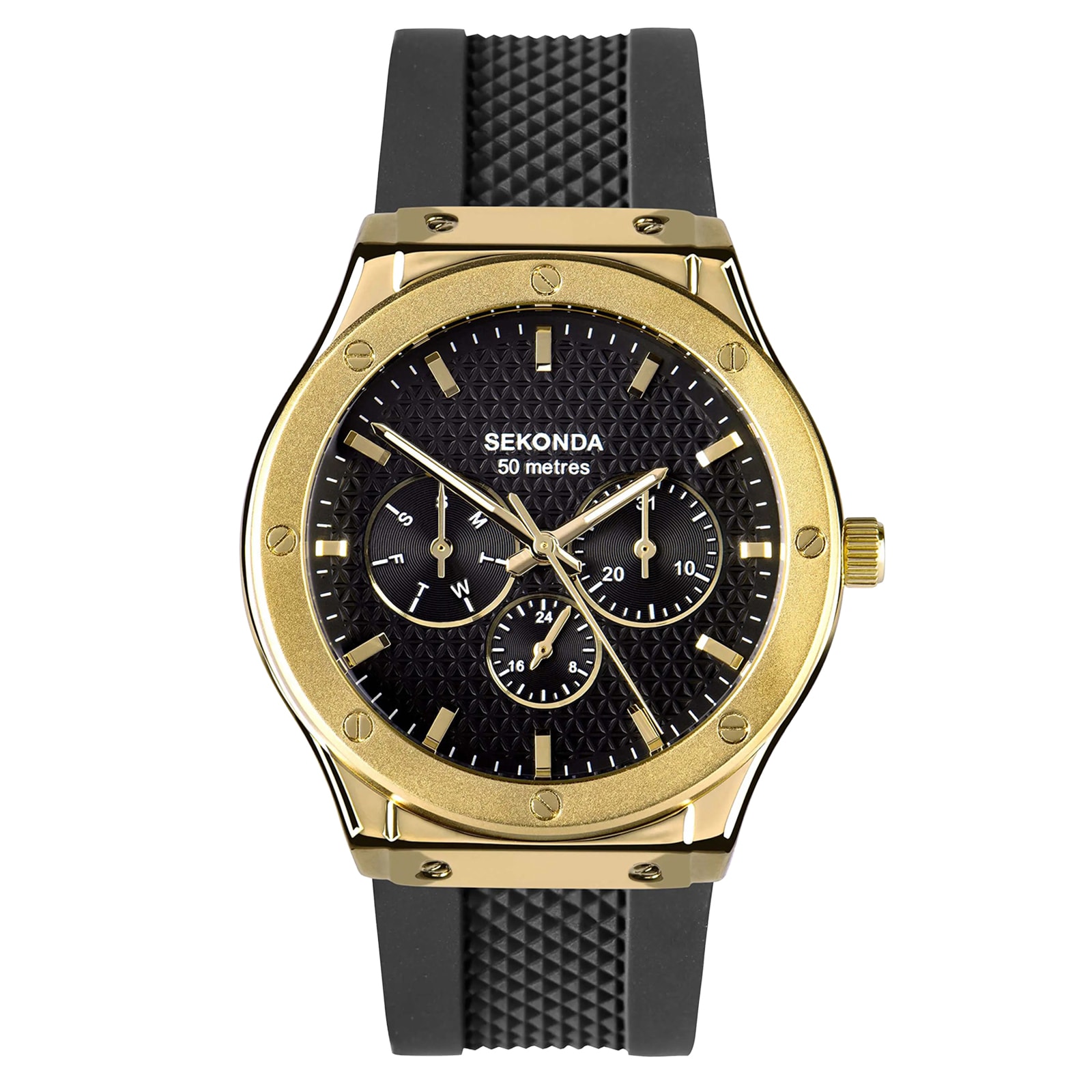 Sekonda Titan 42mm Mens Watch Black