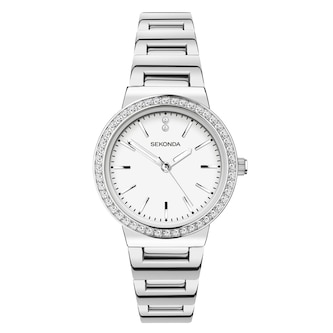 Sekonda Amelia 28mm Ladies Watch White Sekonda Amelia 28mm Ladies Watch White