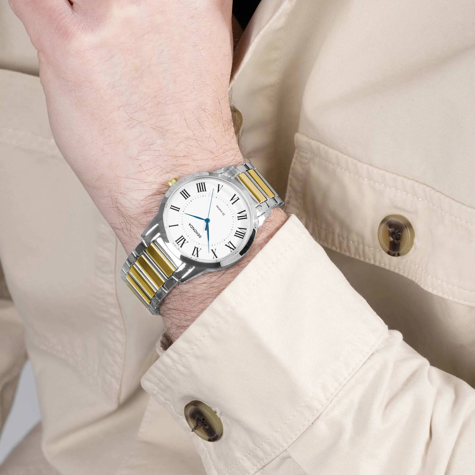 Sekonda Beaumont 40mm Mens Watch White Sekonda Beaumont 40mm Mens Watch White