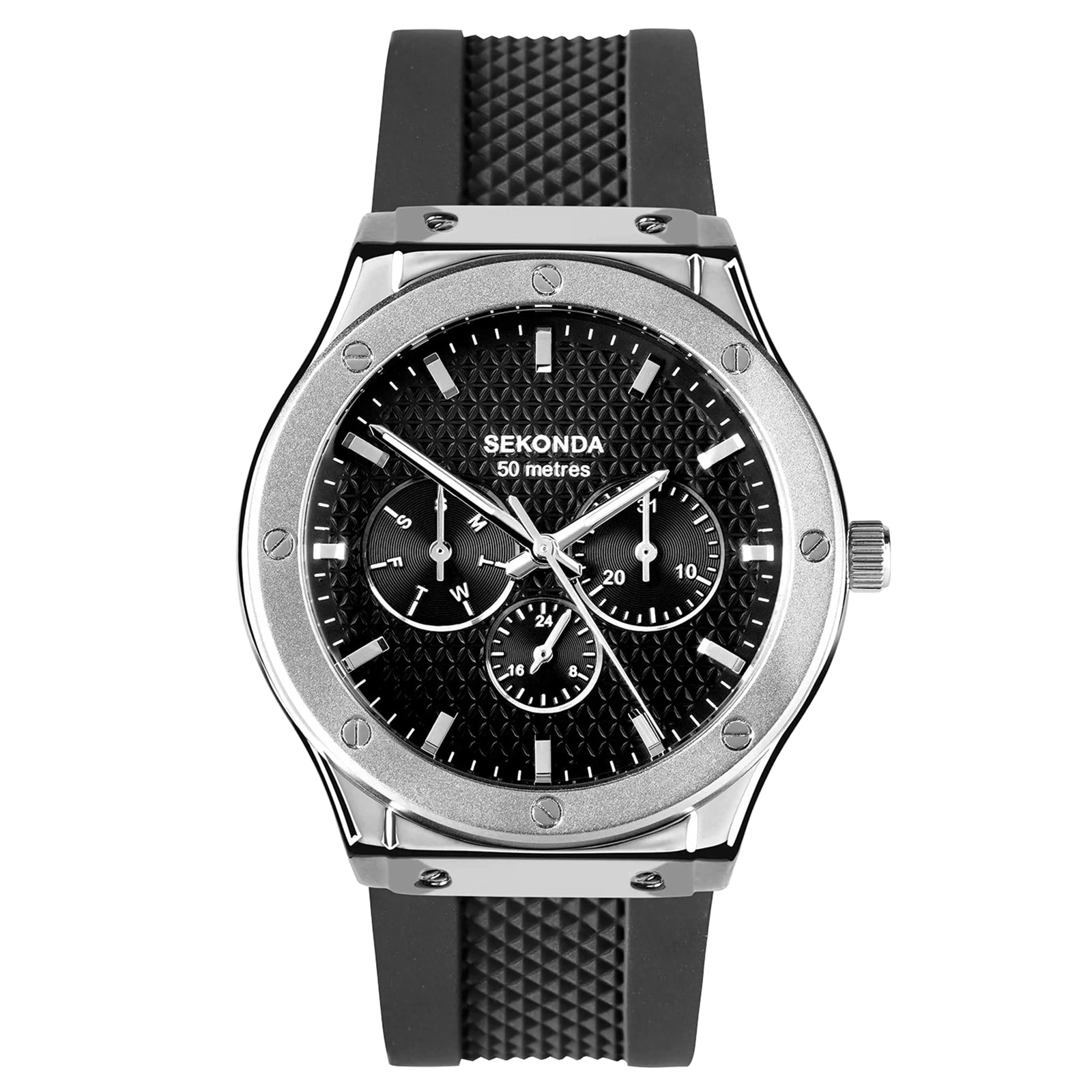 Sekonda Titan 42mm Mens Watch Black