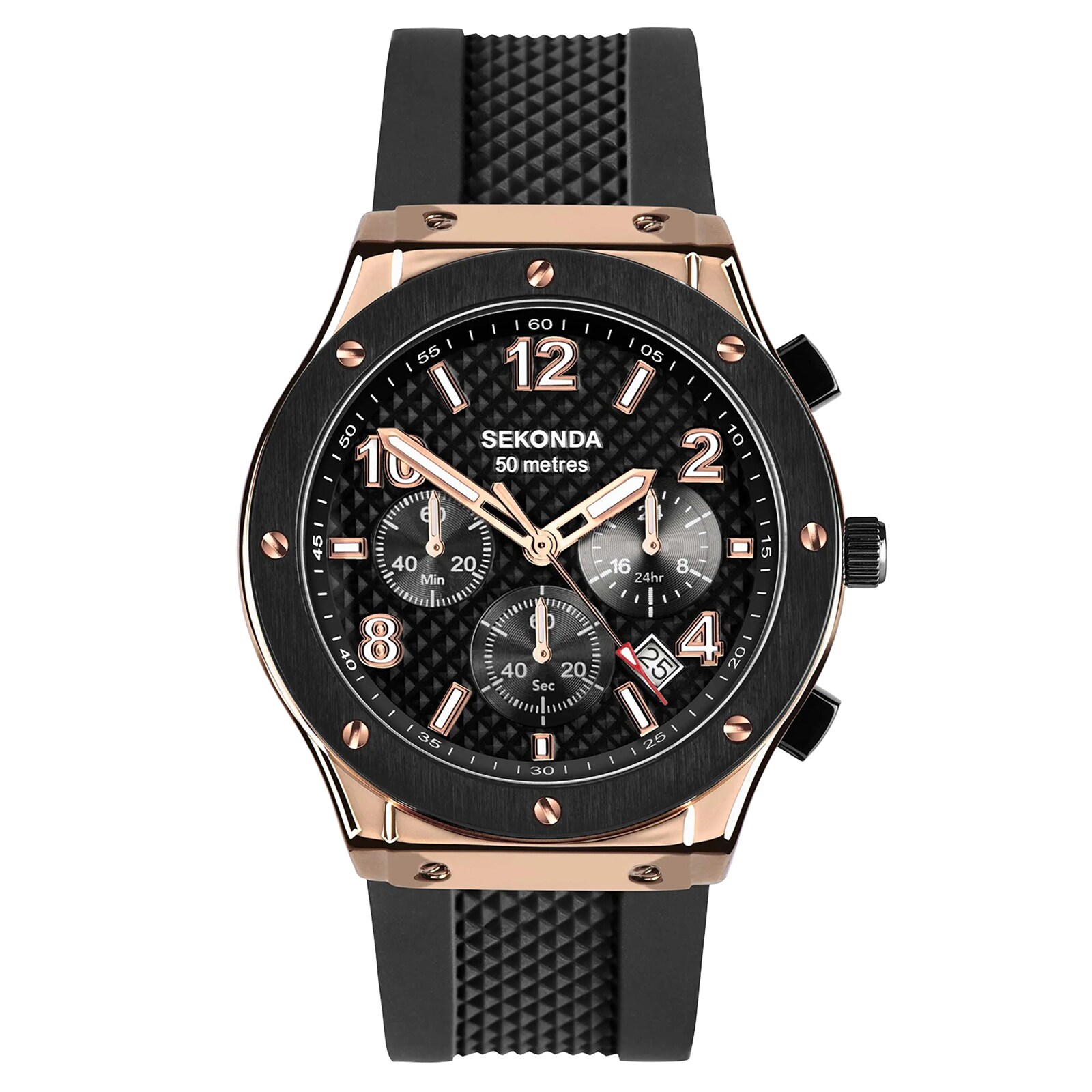 Sekonda Titan 43mm Mens Watch Black