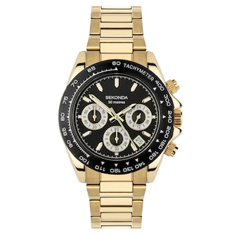Sekonda Circuit Chronograph 39mm Mens Watch Black
