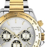 Sekonda Circuit Chronograph 40mm Mens Watch Silver