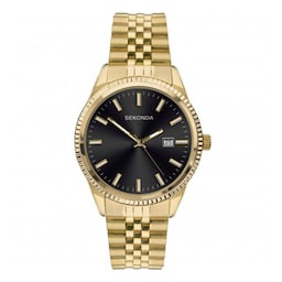 18200587 - King 40mm Mens Watch Black Gold Plated