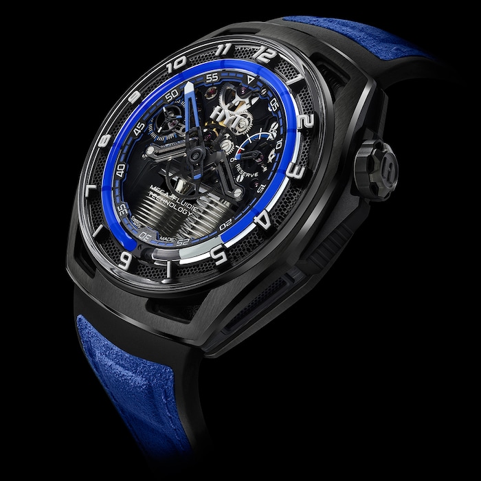 HYT Hastroid Supernova Blue 48mm Limited Edition Mens Watch Black