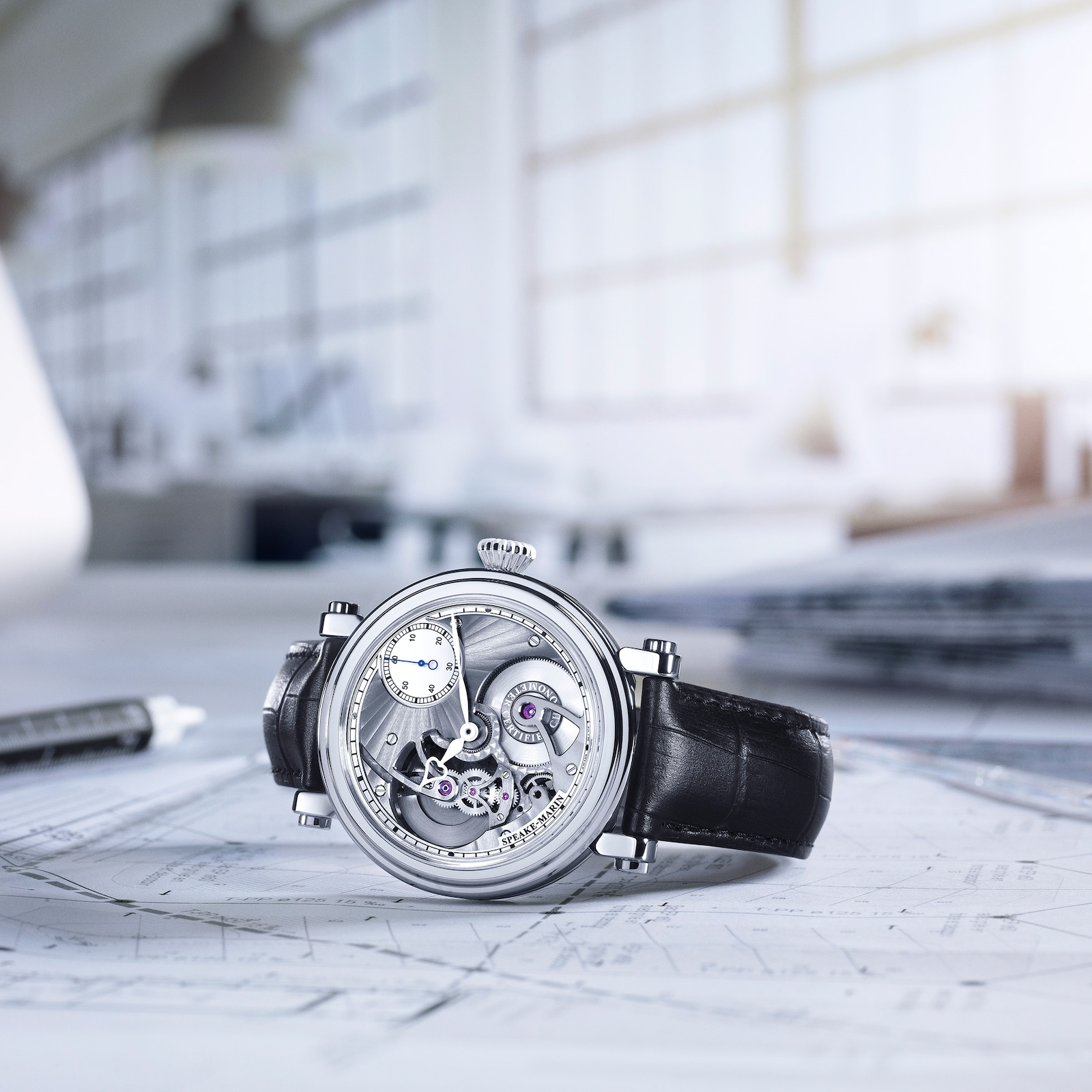 Speake-Marin Openworked Hours & Minutes Titanium 42mm LIMITED EDITION - SMA01 In-House movement