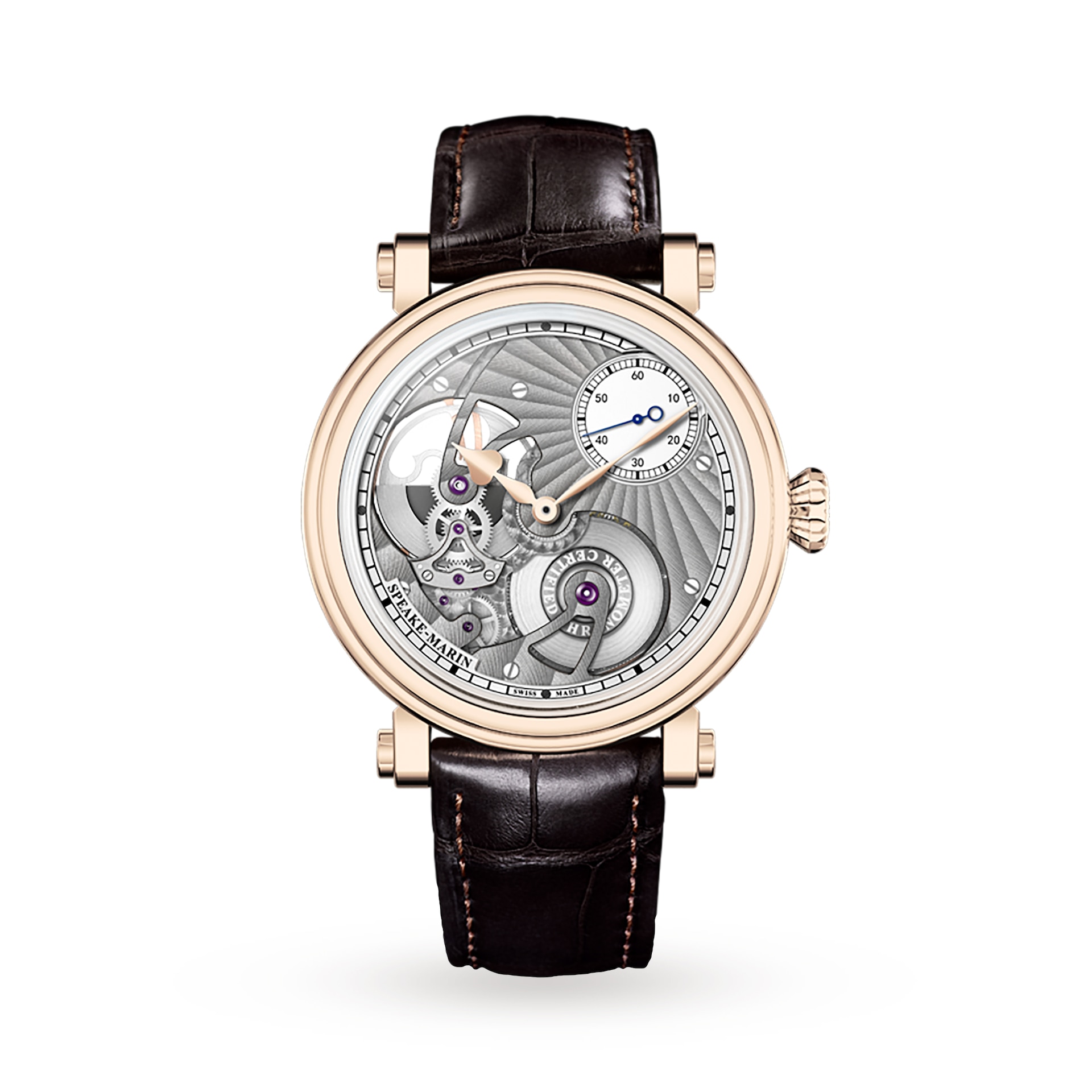 Speake-Marin One & Two Openworked 18k Rose Gold 42mm Speake-Marin One & Two Openworked 18k Rose Gold 42mm