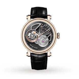 Speake-Marin One & Two Openworked Dual Time 18k Rose Gold 42mm