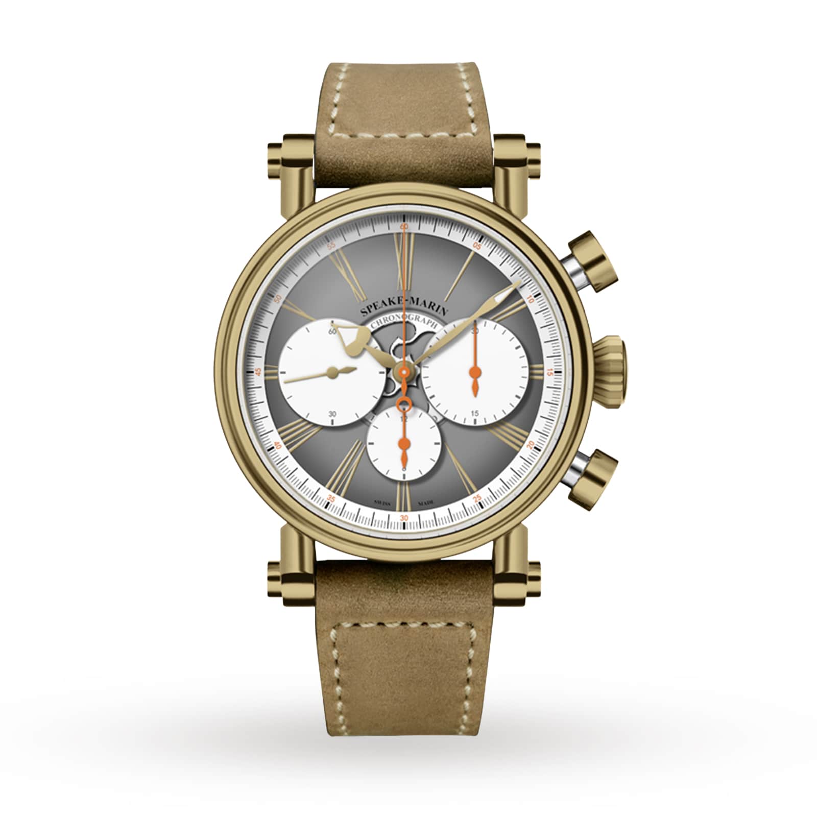 594208060 Speake-Marin Of Haute Horlogerie Bronze US Watches 42mm Switzerland London Chronograph |