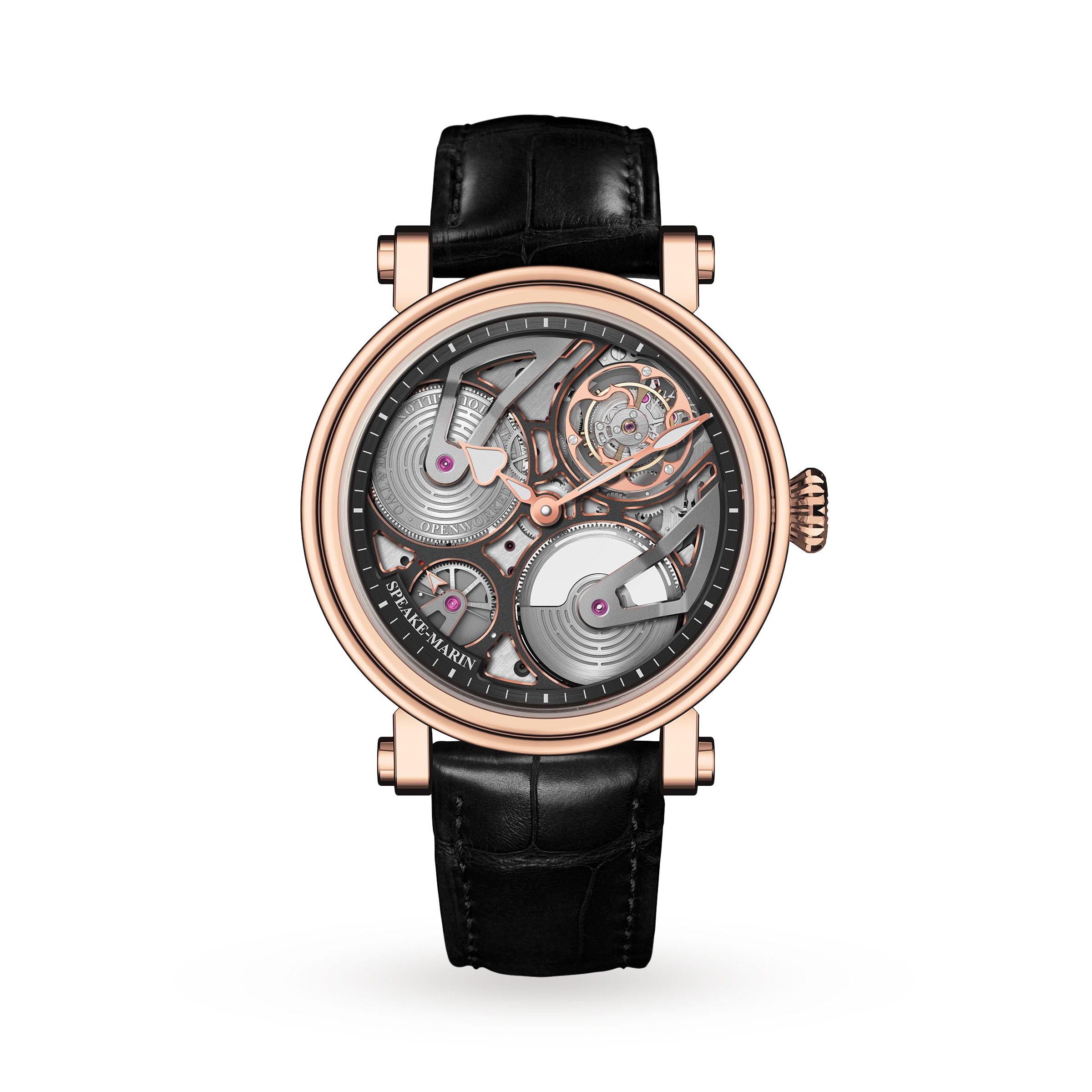 Speake Marin One Two Openworked Tourbillon Red Gold 42mm