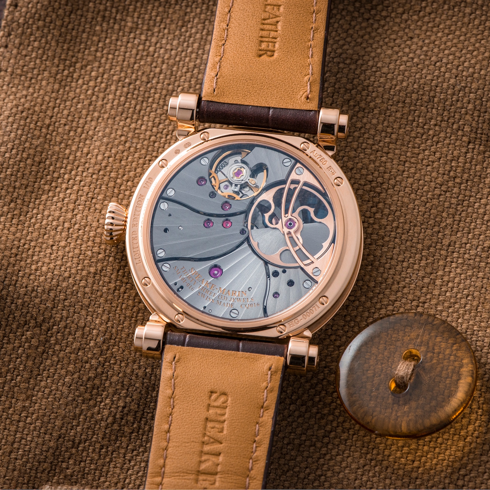 Speake-Marin One & Two Openworked 18k Rose Gold 38mm Hours & Minutes LIMITED EDITION - SMA01 In-House movement