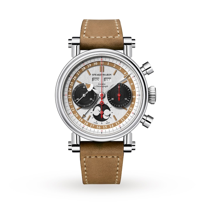 Speake-Marin London Chronograph Brown Dial LIMITED EDITION - Exceptional Valjoux 88 movement