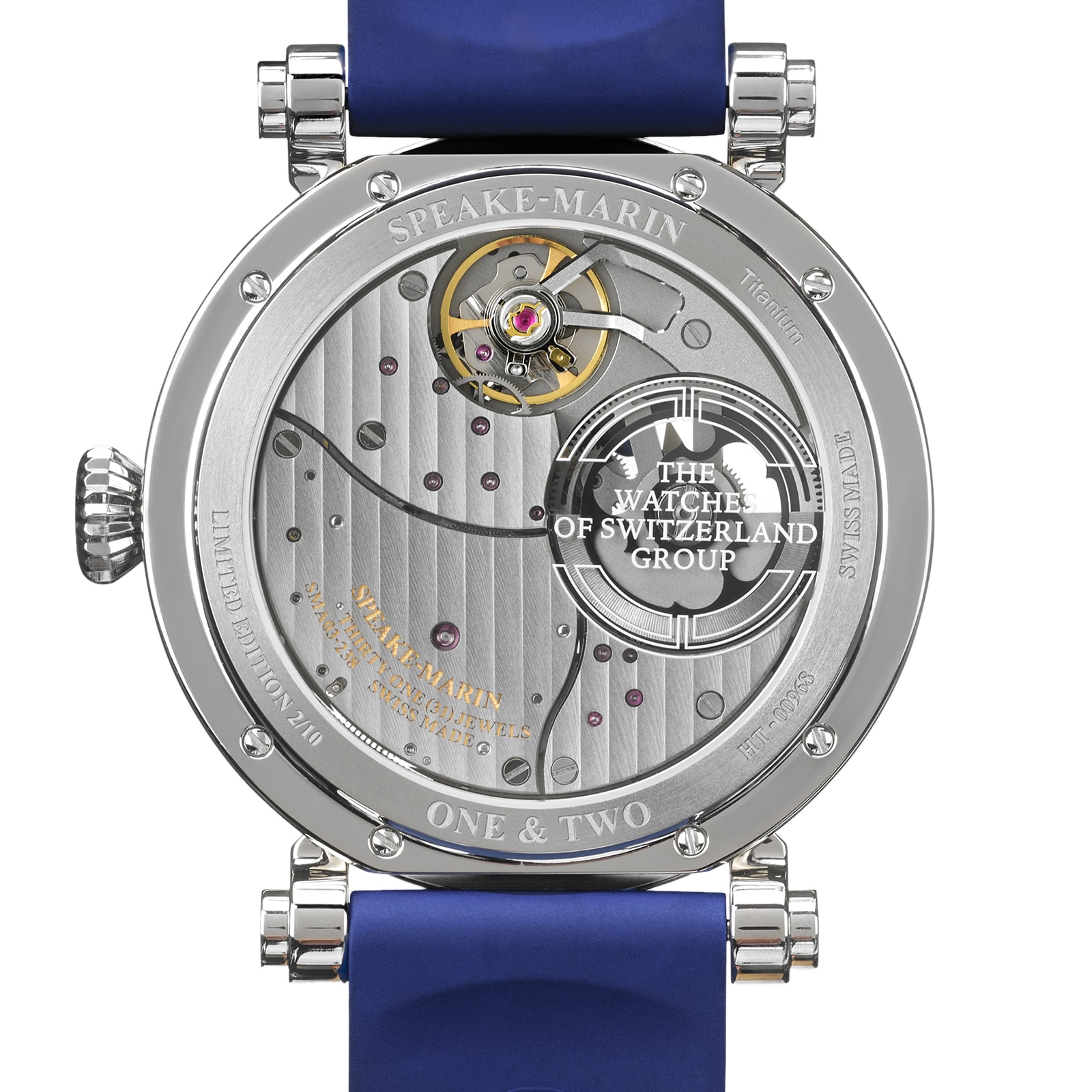 Speake Marin One Two Dual Time Watches of Switzerland Group Exclusive Limited Edition 42mm Blue 914209010 Watches Of Switzerland US